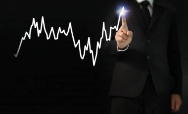 elden gelen stok mali grafik sembolleri ile el