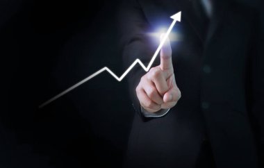 elden gelen stok mali grafik sembolleri ile el