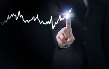 elden gelen stok mali grafik sembolleri ile el