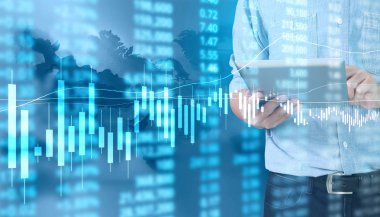 elden gelen stok mali grafik sembolleri ile el