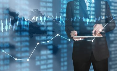 elden gelen stok mali grafik sembolleri ile el