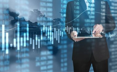 elden gelen stok mali grafik sembolleri ile el