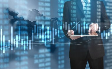 elden gelen stok mali grafik sembolleri ile el