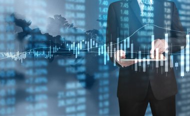 elden gelen stok mali grafik sembolleri ile el