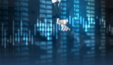 elden gelen stok mali grafik sembolleri ile el