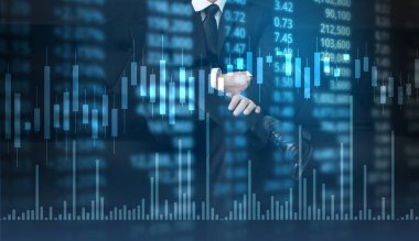 elden gelen stok mali grafik sembolleri ile el