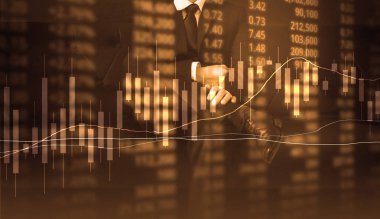 elden gelen stok mali grafik sembolleri ile el