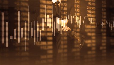 elden gelen stok mali grafik sembolleri ile el