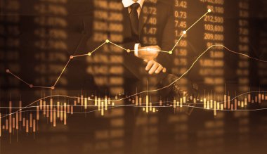 elden gelen stok mali grafik sembolleri ile el