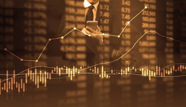 elden gelen stok mali grafik sembolleri ile el