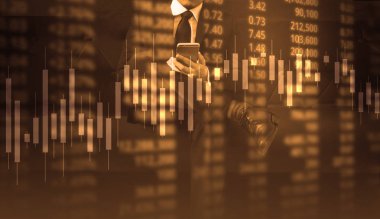 elden gelen stok mali grafik sembolleri ile el