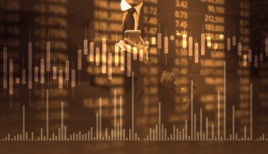 elden gelen stok mali grafik sembolleri ile el