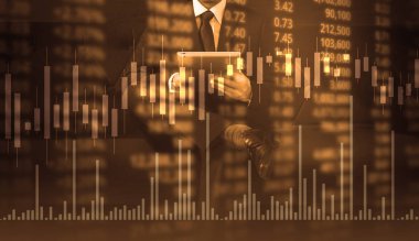 elden gelen stok mali grafik sembolleri ile el