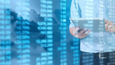 elden gelen stok mali grafik sembolleri ile el