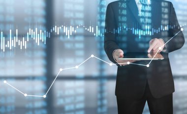 elden gelen stok mali grafik sembolleri ile el