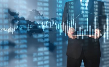 elden gelen stok mali grafik sembolleri ile el