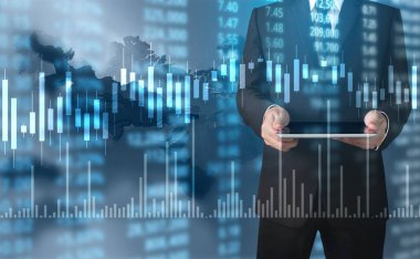 elden gelen stok mali grafik sembolleri ile el