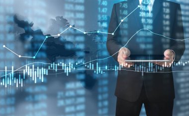 elden gelen stok mali grafik sembolleri ile el