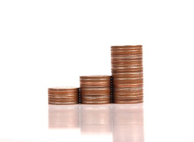 Yatırım konsepti ve sikkeler borsa grafiği