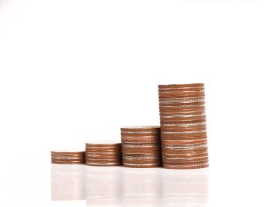 Yatırım konsepti ve sikkeler borsa grafiği