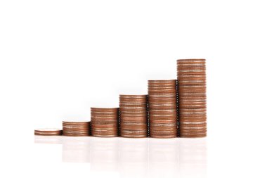 Yatırım konsepti ve sikkeler borsa grafiği