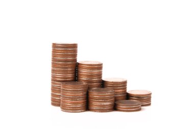 Yatırım konsepti ve sikkeler borsa grafiği