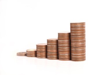 Yatırım konsepti ve sikkeler borsa grafiği