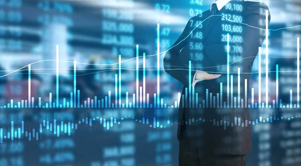 Yatırım kavramı, el elden gelen stok mali grafik sembolleri ile