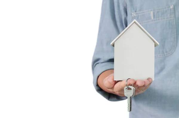 Mortgage Concept House Hand — Stock Photo, Image