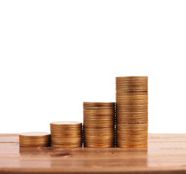 Yatırım konsepti ve sikkeler borsa grafiği 