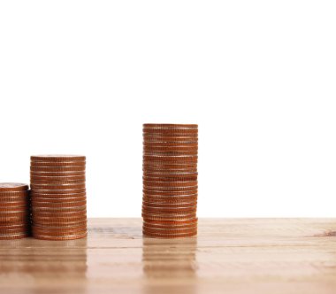 Yatırım konsepti ve sikkeler borsa grafiği 