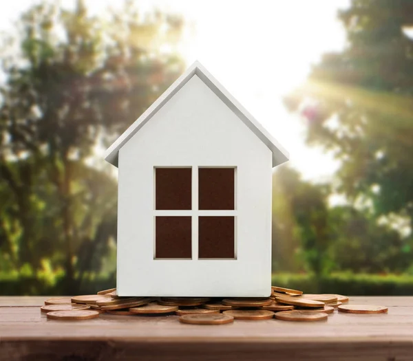 House Pile Coins Money — Stock Photo, Image