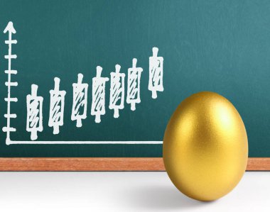 İzole edilmiş bir Paskalya yumurtası