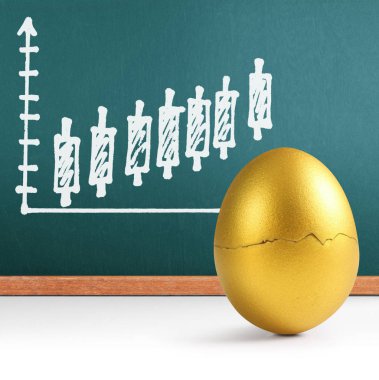 İzole edilmiş bir Paskalya yumurtası