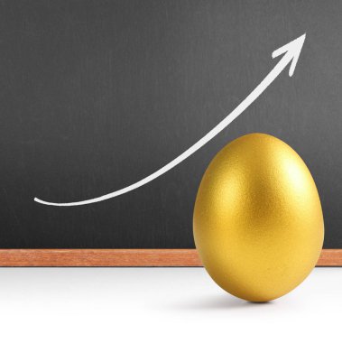 İzole edilmiş bir Paskalya yumurtası