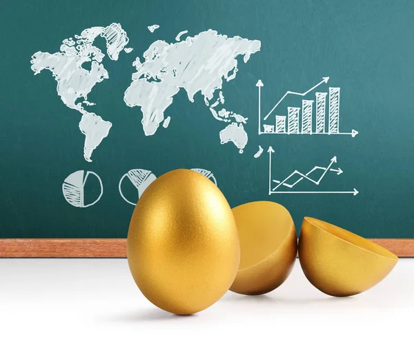 stock image golden a easter egg isolated