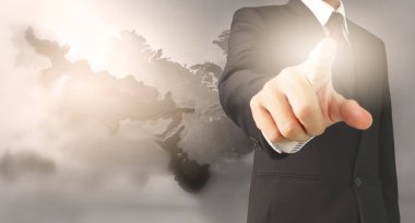 İş adam boş ile yardım