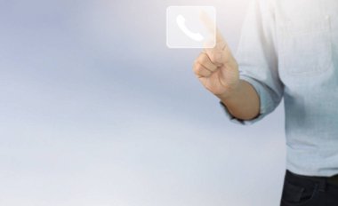 İşadamı el noktası veri ağ bağlantısı dokunmadan