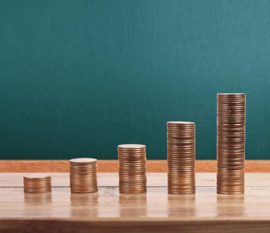 grafik sikkeleri hisse senedi finans ve iş konsepti