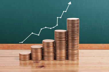 grafik sikke stok Finans iş kavramı