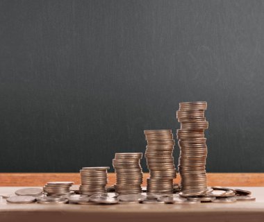 grafik sikkeleri hisse senedi finans ve iş konsepti