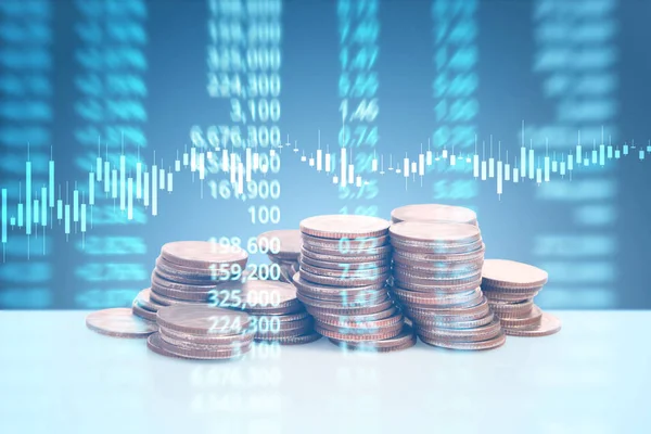 grafik sikke stok Finans iş kavramı