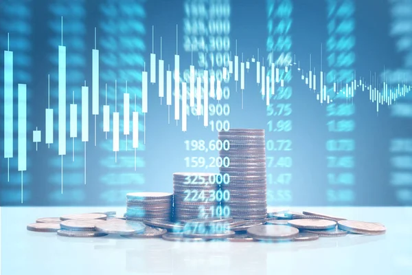 grafik sikke stok Finans iş kavramı