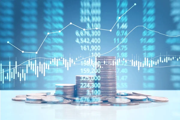 grafik sikke stok Finans iş kavramı