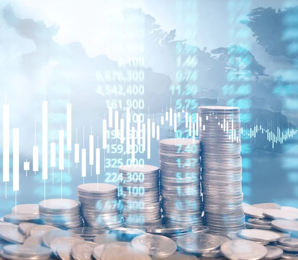 grafik sikke stok Finans iş kavramı
