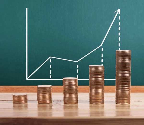 grafik sikke stok Finans iş kavramı