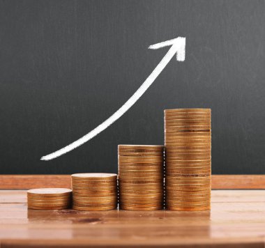 grafik sikke stok Finans iş kavramı