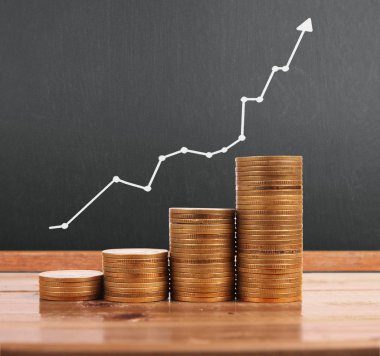 grafik sikke stok Finans iş kavramı