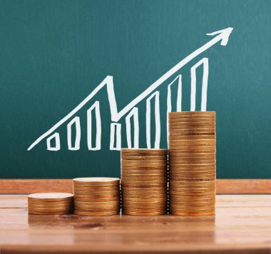 grafik sikke stok Finans iş kavramı