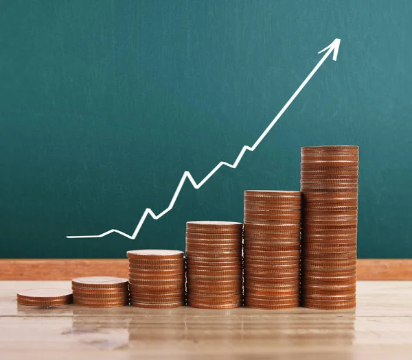 grafik sikke stok Finans iş kavramı